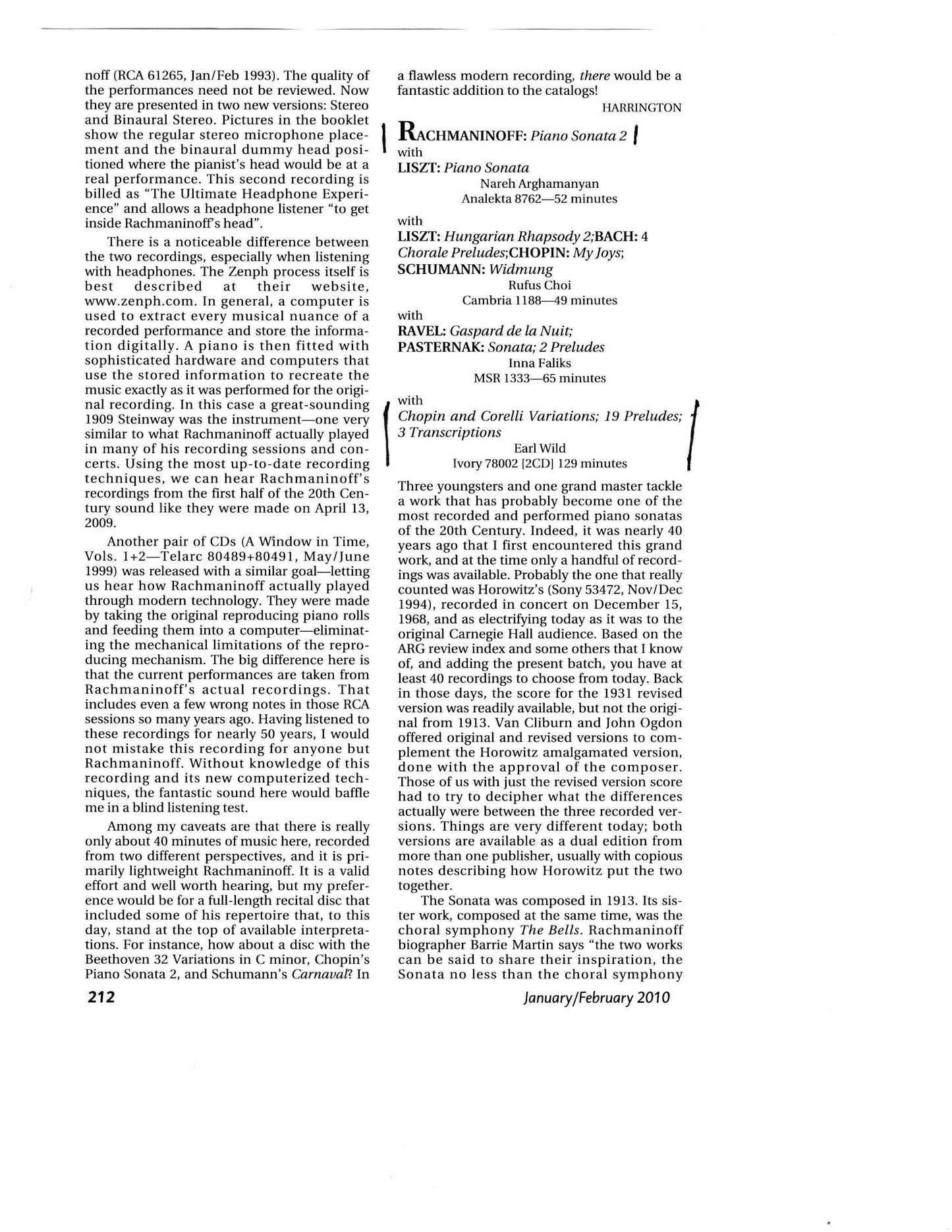 Earl Wild plays Rachmaninoff (Corelli & Chopin Variations, Sonata No. 2, Preludes)