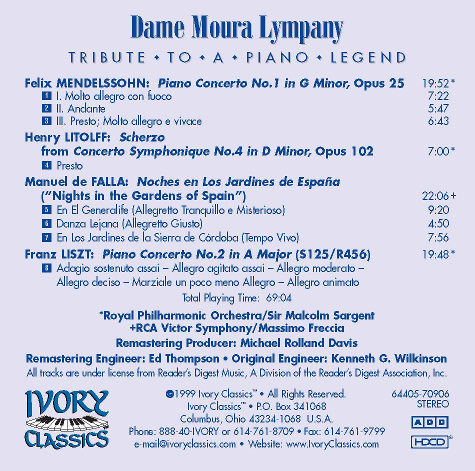 デイム・モウラ・リンパニー:伝説へのトリビュート