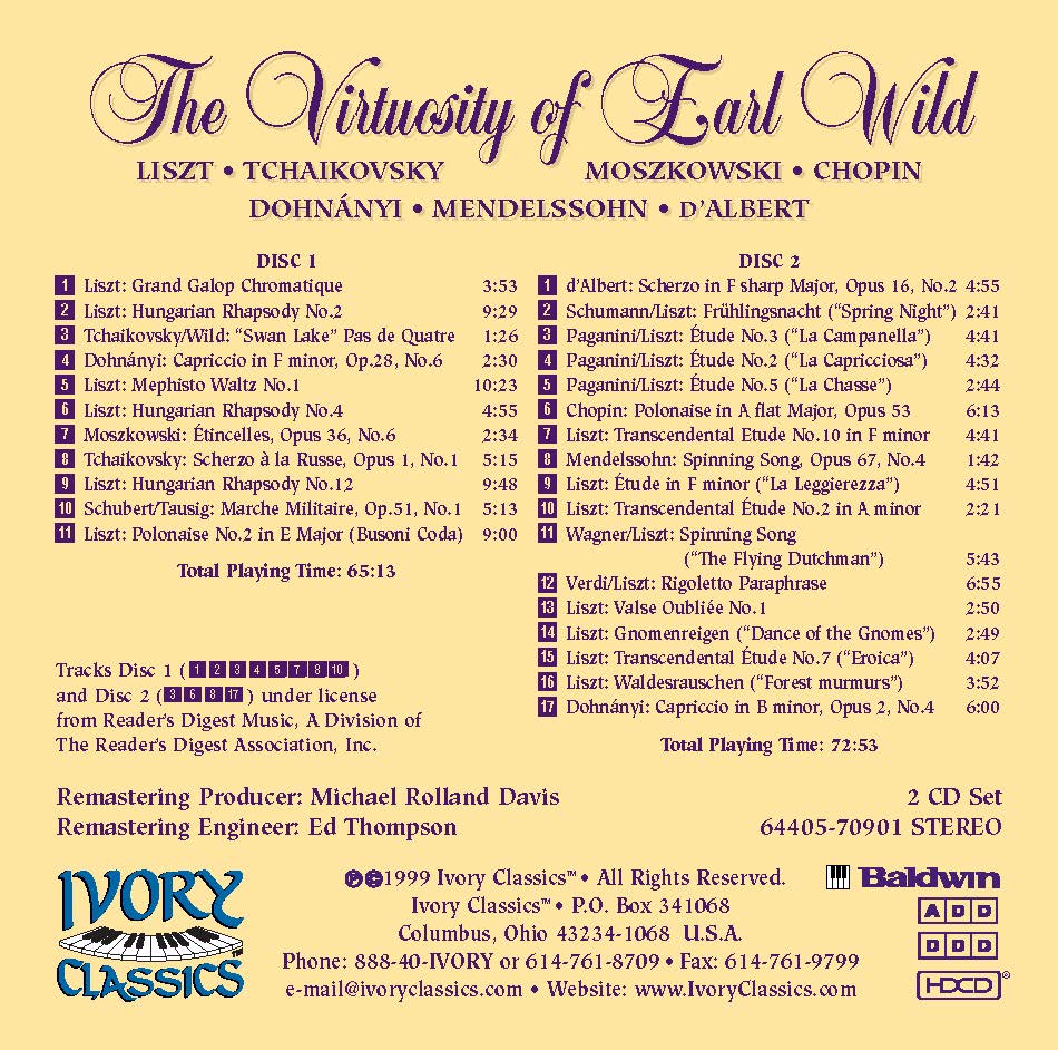 アール・ワイルドの妙技 - CD 2枚組