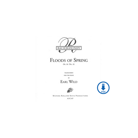 Earl Wild: Floods of Spring, op. 14 no. 11 - PDF