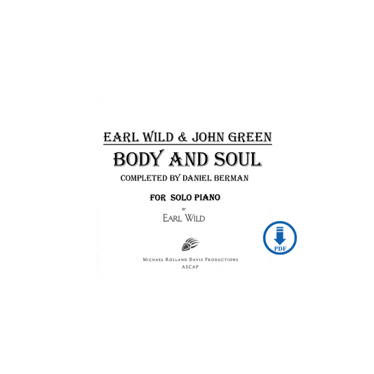 Johnny Green-Earl Wild: Body and Soul - PDF