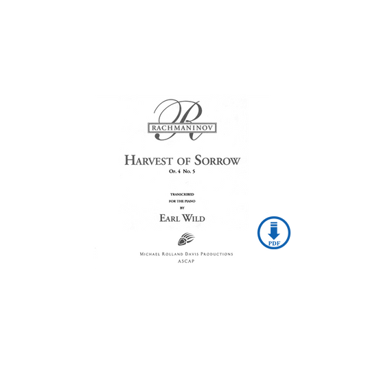 Rachmaninoff-Wild: Harvest of Sorrow, Op. 4, No. 5 - PDF