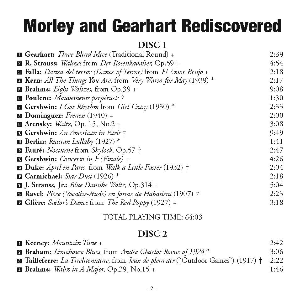 Morley and Gearhart Rediscovered