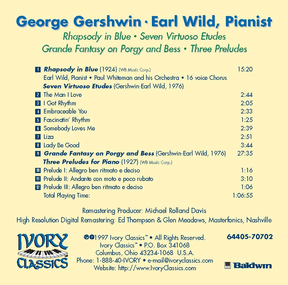Earl Wild Plays Gershwin