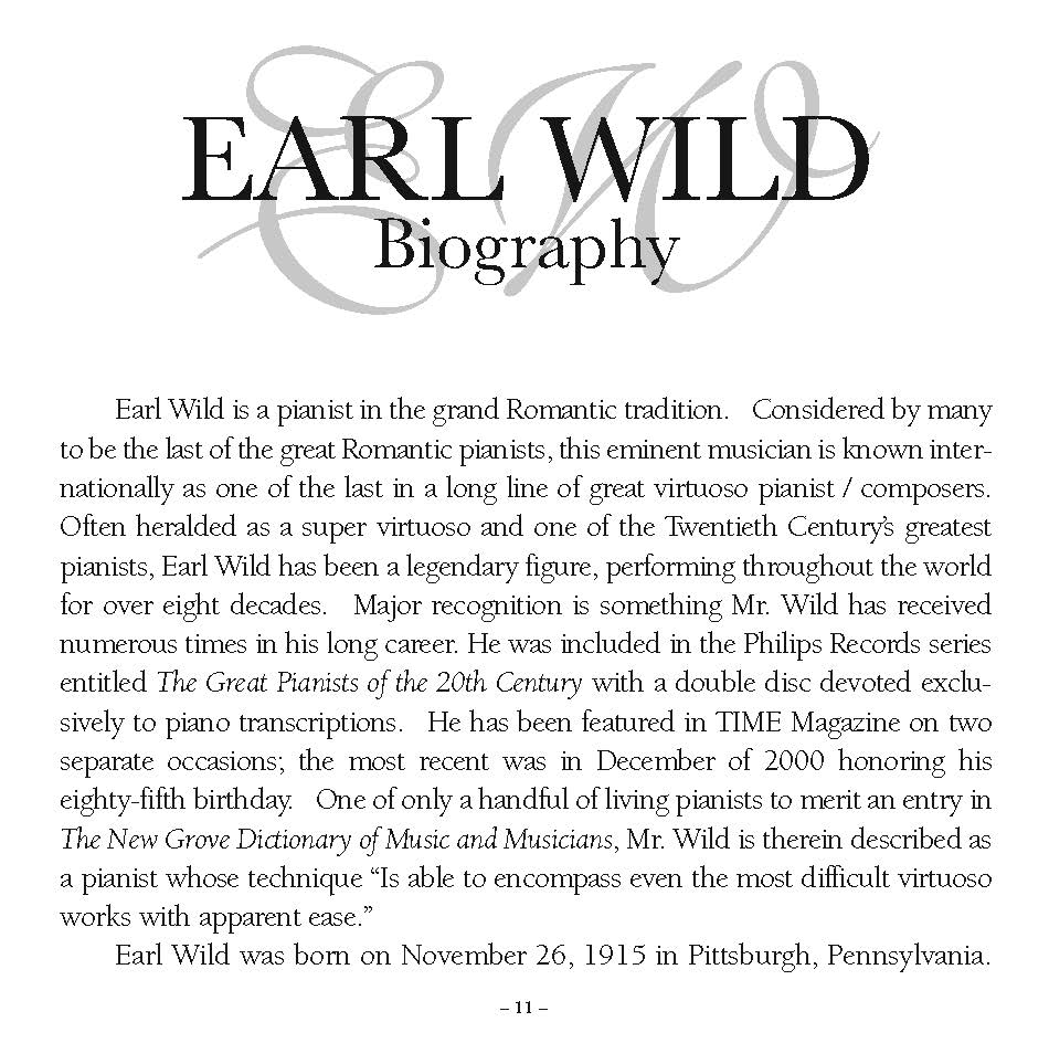 Earl Wild: In Concert (1973-1987)