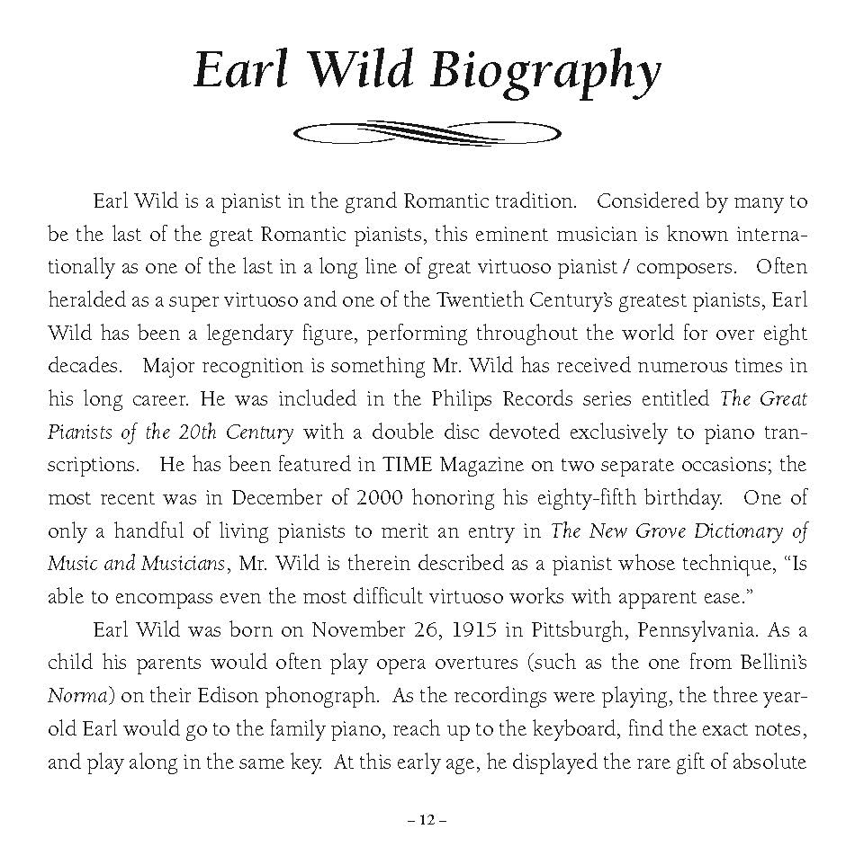 Earl Wild plays Chopin Scherzos & Ballades